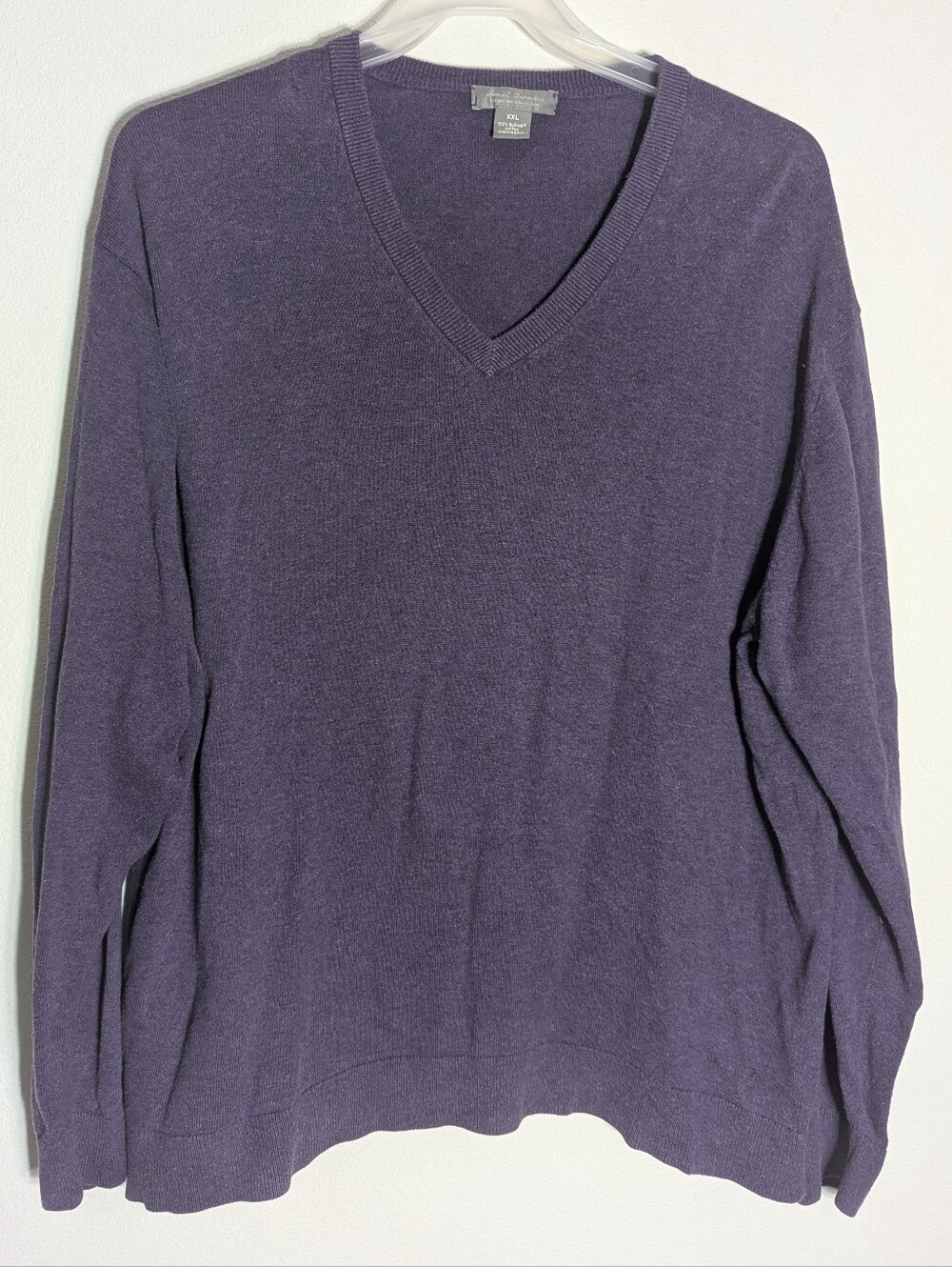Daniel Cremieux Men's Sweater 100% Pima Cotton Purple Quiet Luxury Big Tall XXL